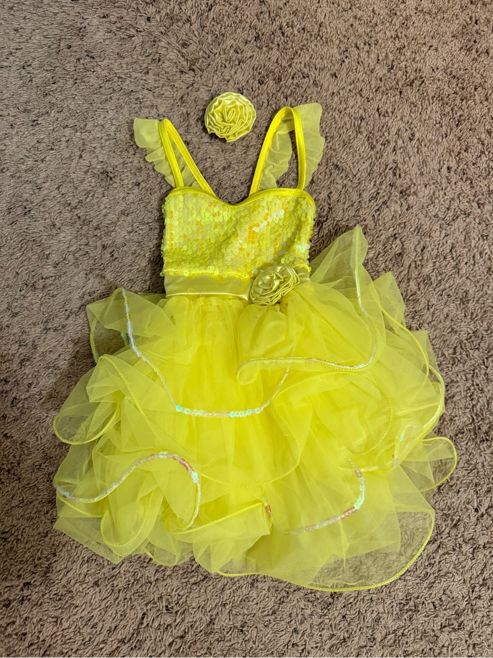 Weissman “Shiny Heart Lemon” Yellow Tutu Ballet Costume XSC